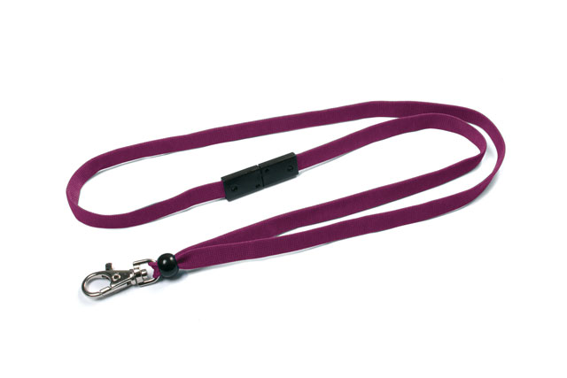 Plain purple lanyards (pack of 10)