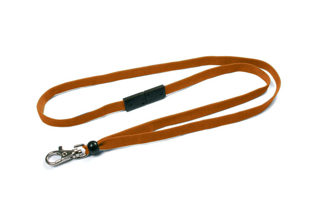 Plain orange lanyards (pack of 10)