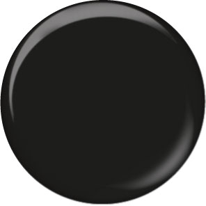 Plain black button badge