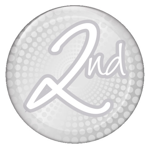 2nd Silver Button Badge