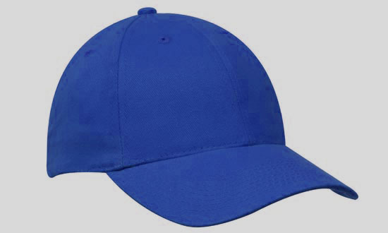 Plain blue baseball cap