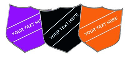 Gold Enamel Title Badges style A (min quantity 25)