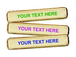 Gold Enamel Title Badges style F (min quantity 25)